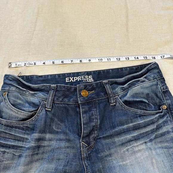 Express women’s crop button fly Jeans size 8 - Picture 6 of 9